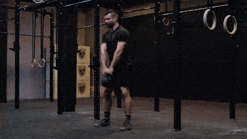 Russian kettlebell swing