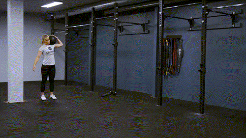 Dead ball walking lunges