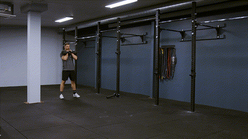 Front rack carry kettlebell