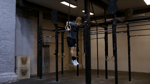 Ring muscle up transition