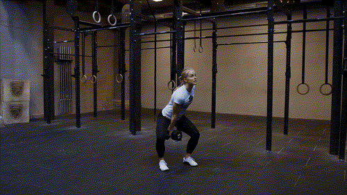 Dumbbell hang clean and split jerk