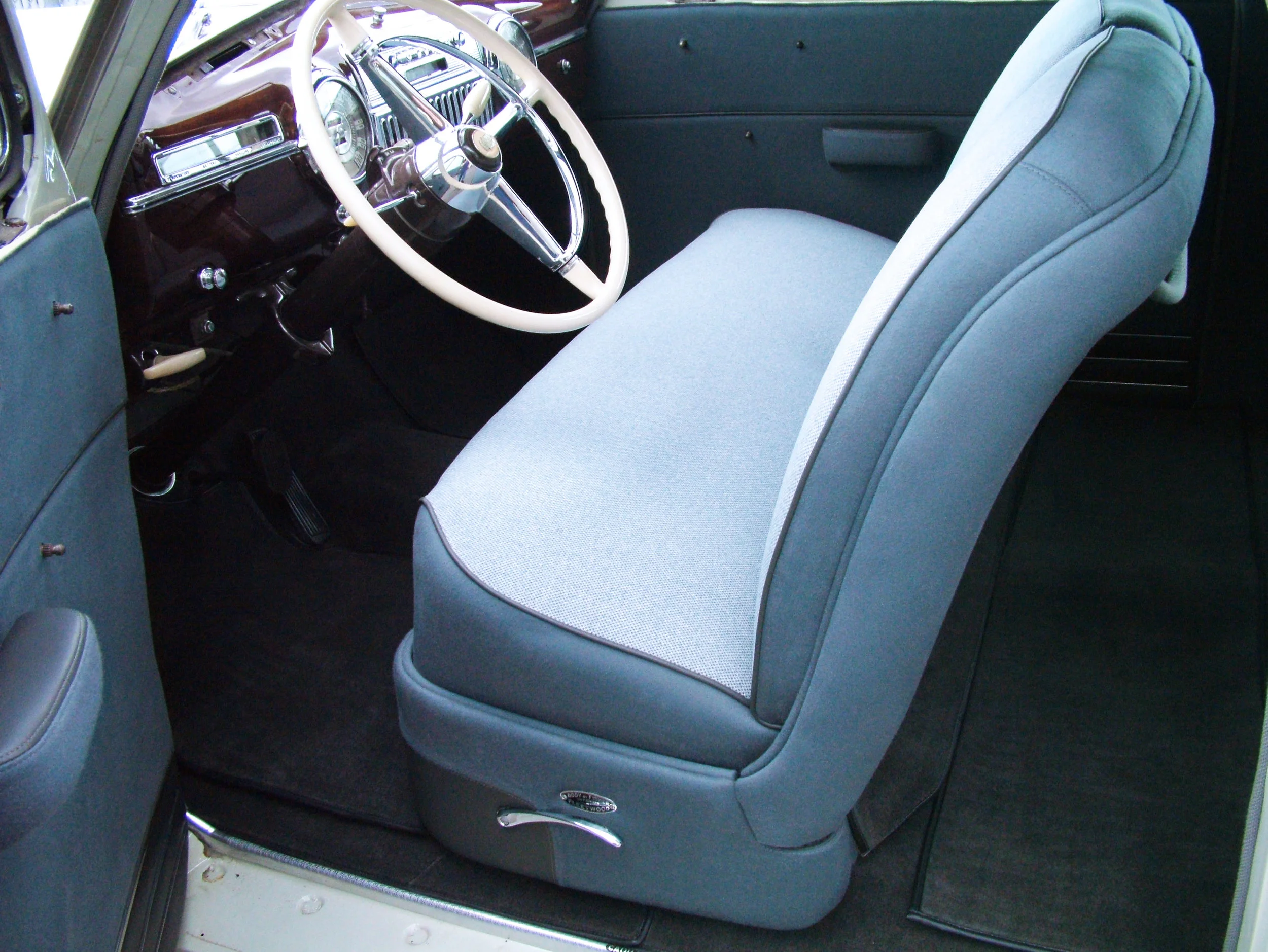 Cadillac - Interior restoration - foam seat repair.