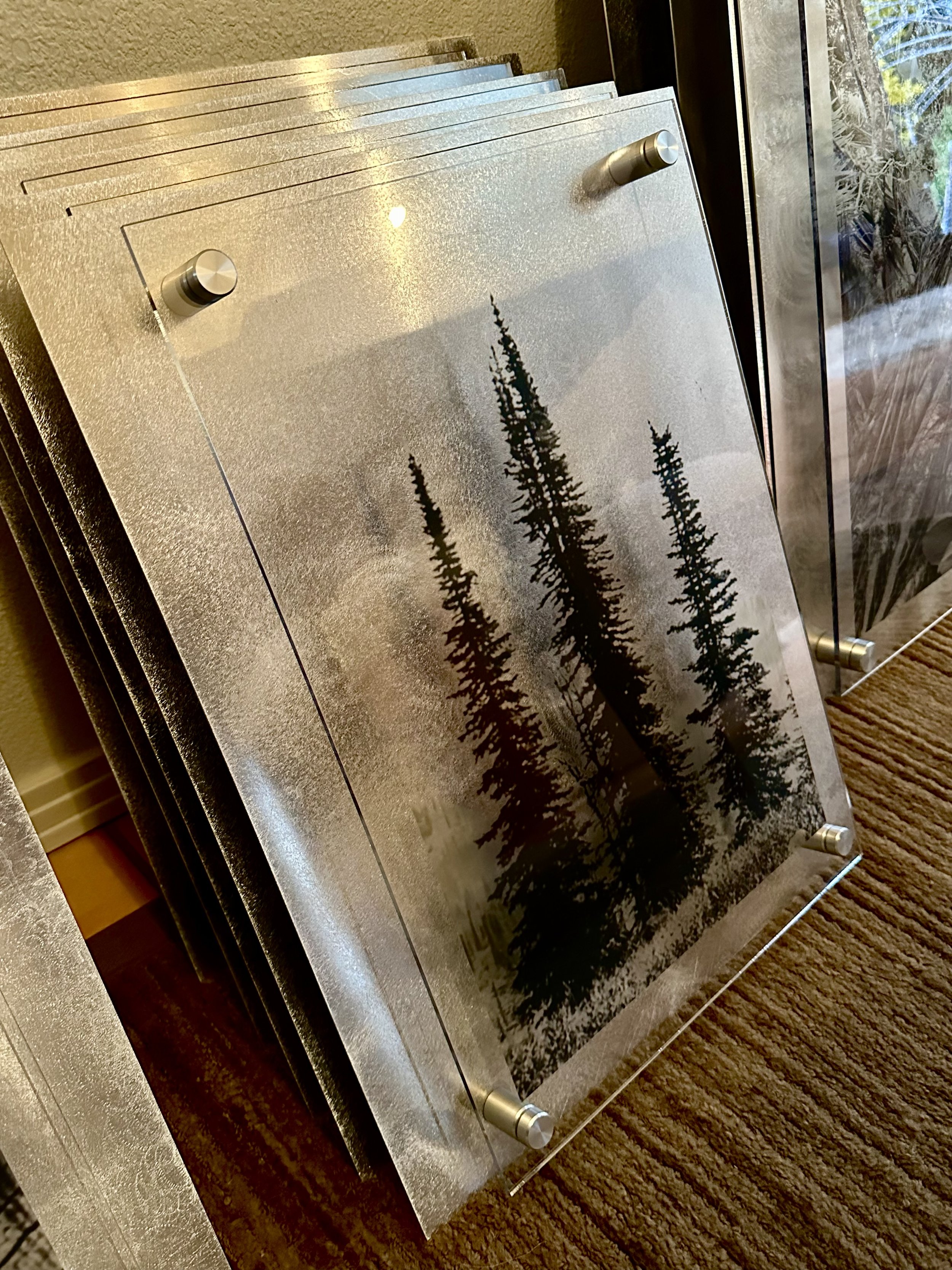 8,000' Idaho Triplets in film negative over metal