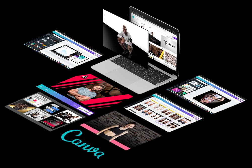 Canva templates for banners, icons and mockups