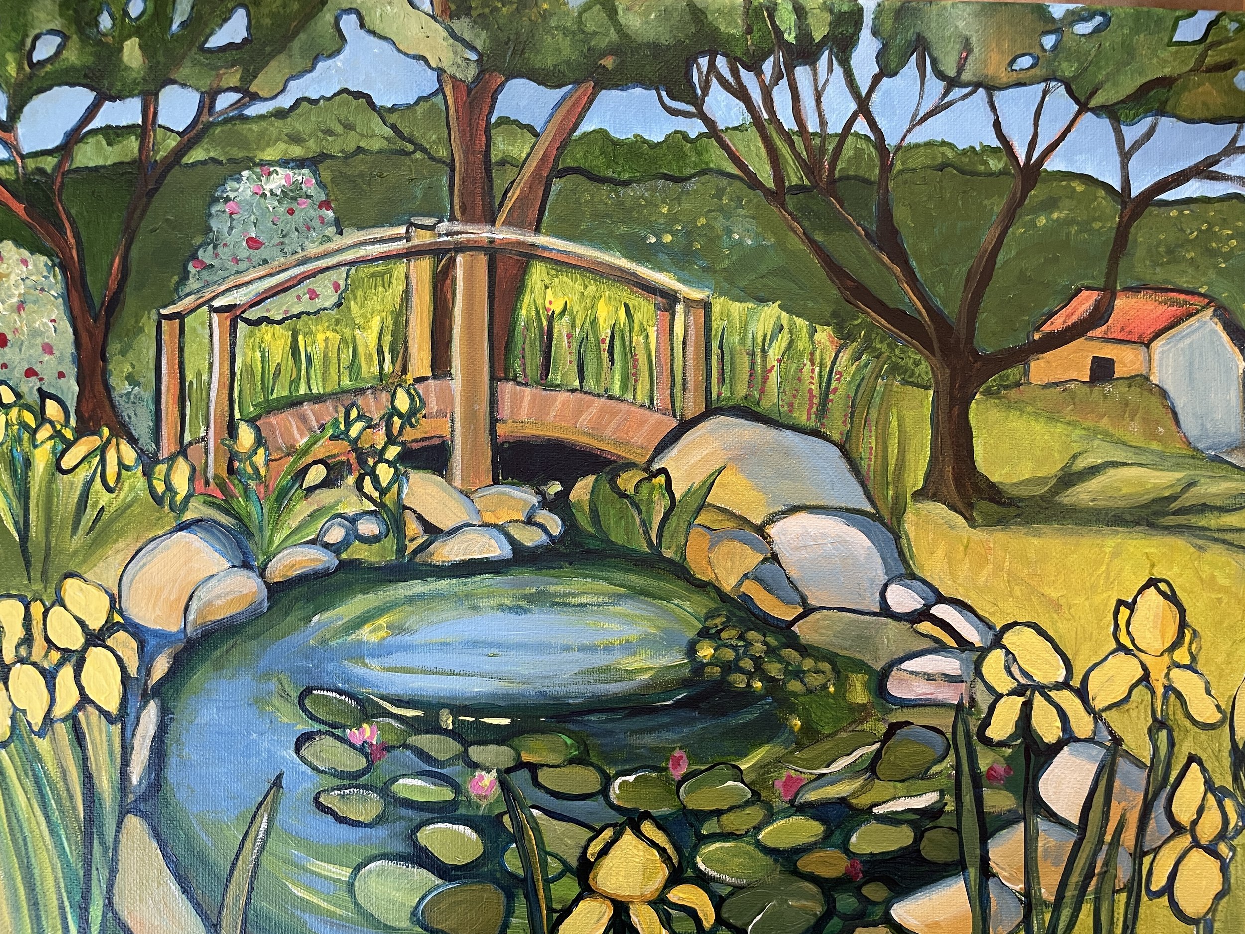Spring Pond-16"x12"; May 2023; Sold