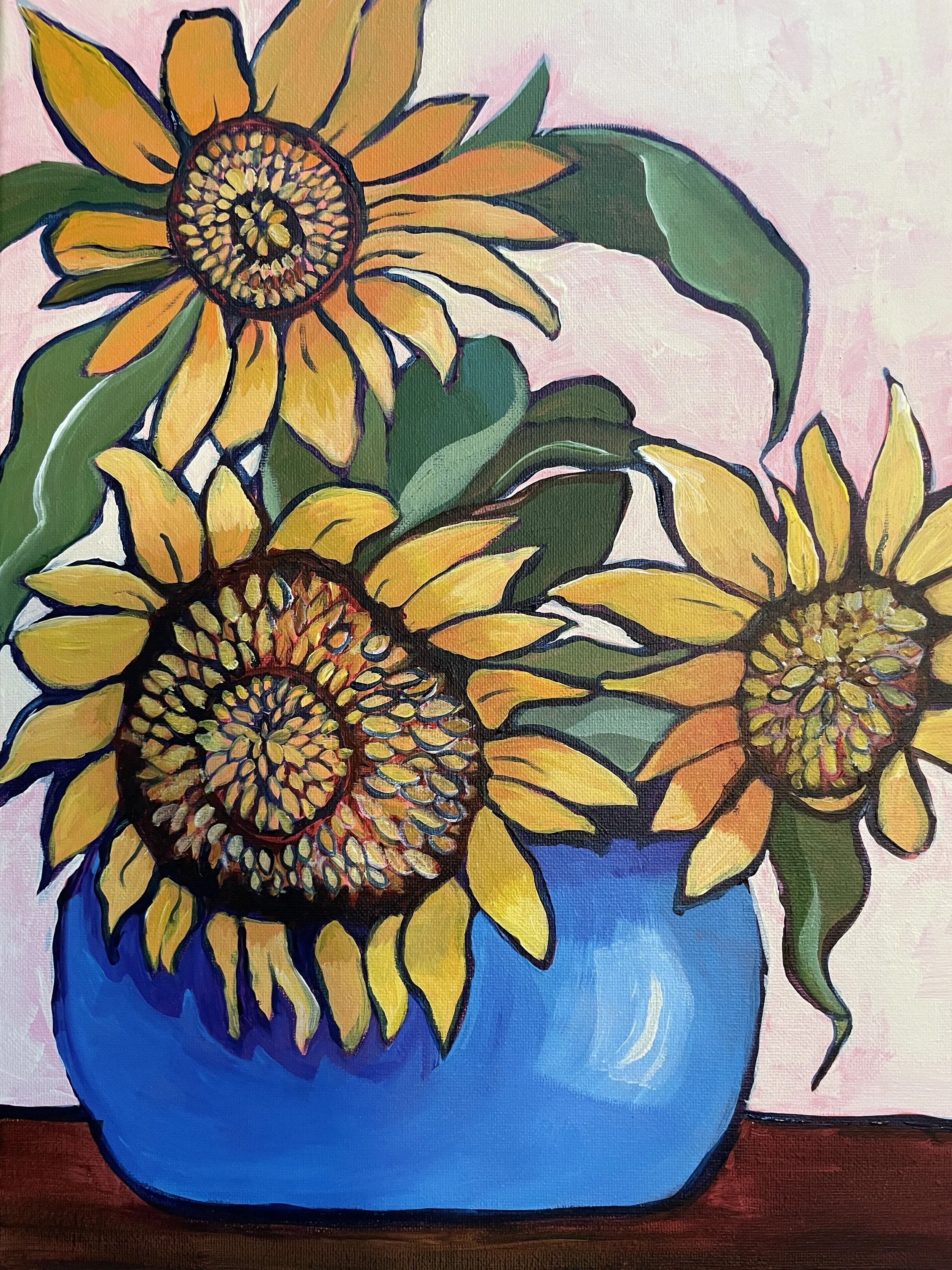 Fall Sunflowers-12"x16"- (Available $200 plus shipping)