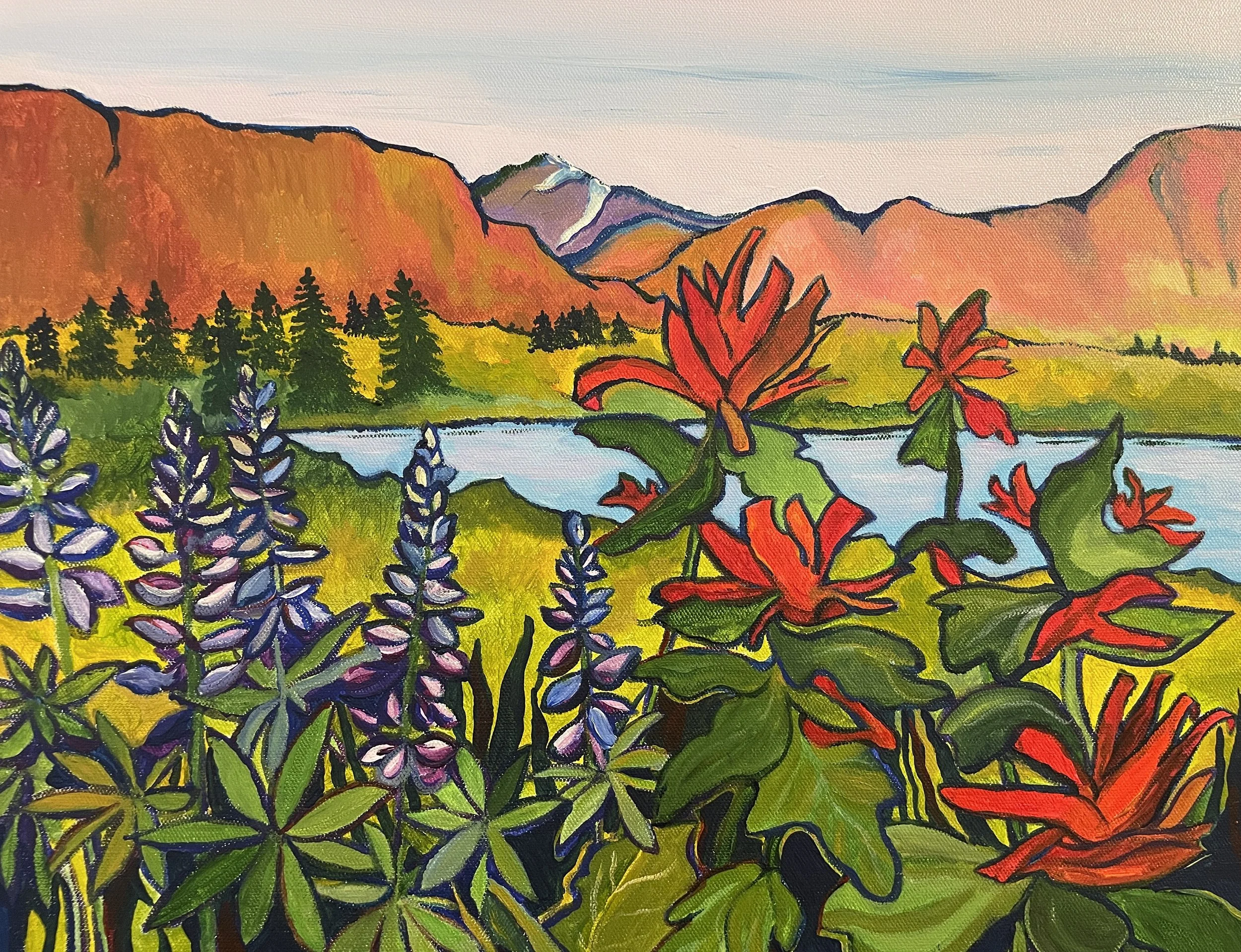 Dreaming In Color; 16"x20"; acrylic on canvas; Jan. 2024;(Available for $300 plus postage)