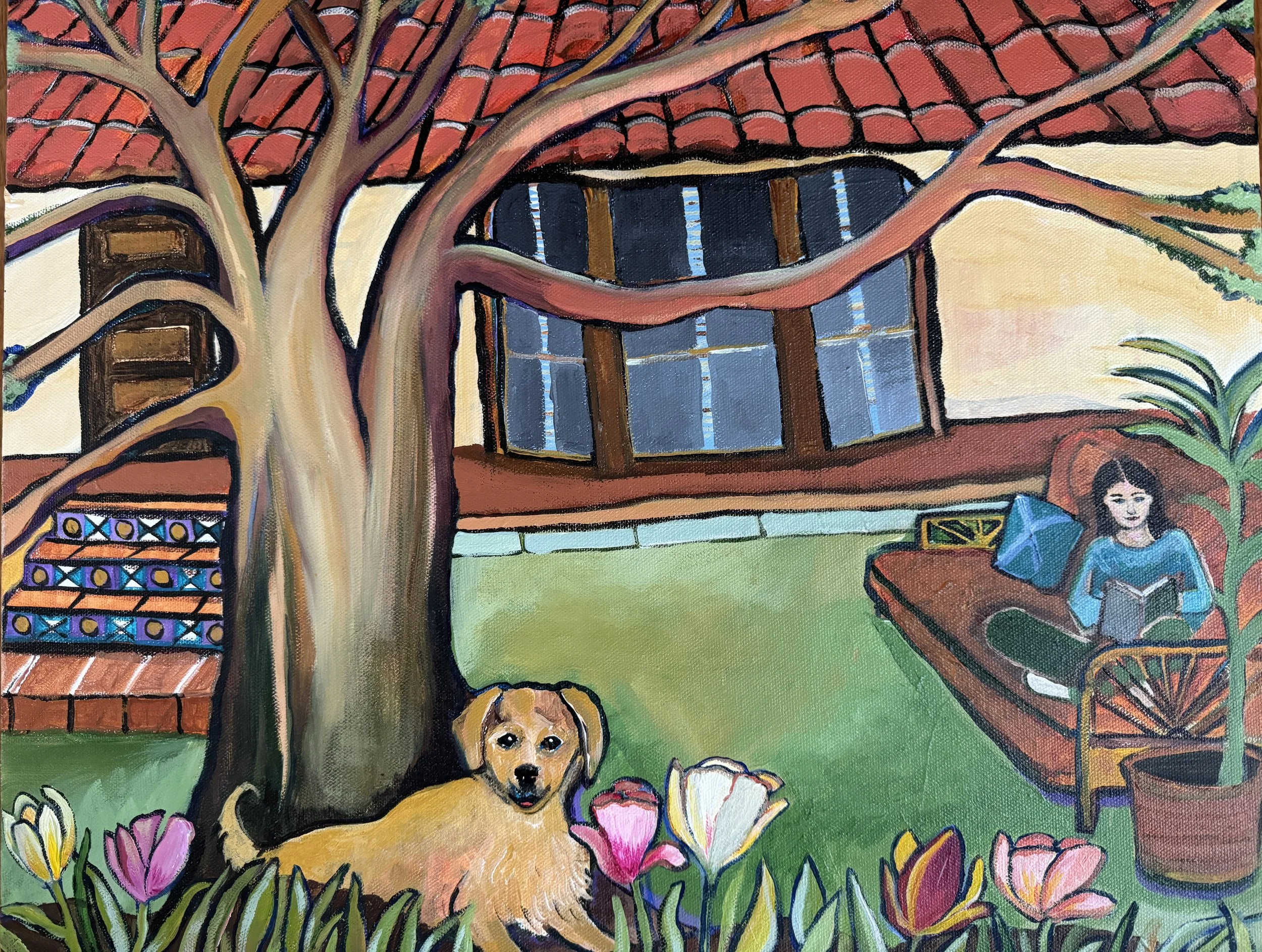 Chelsea Morning- (16'x20") acrylic on canvas; April 2024 (Available $300 plus postage)