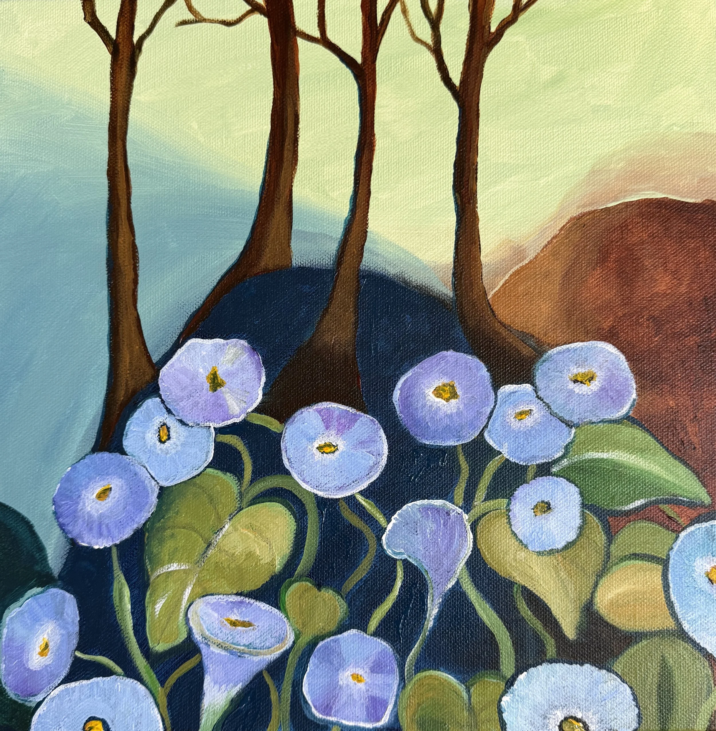 Morning Glory- 12x12"; May 2024; acrylic on canvas $200 plus shipping