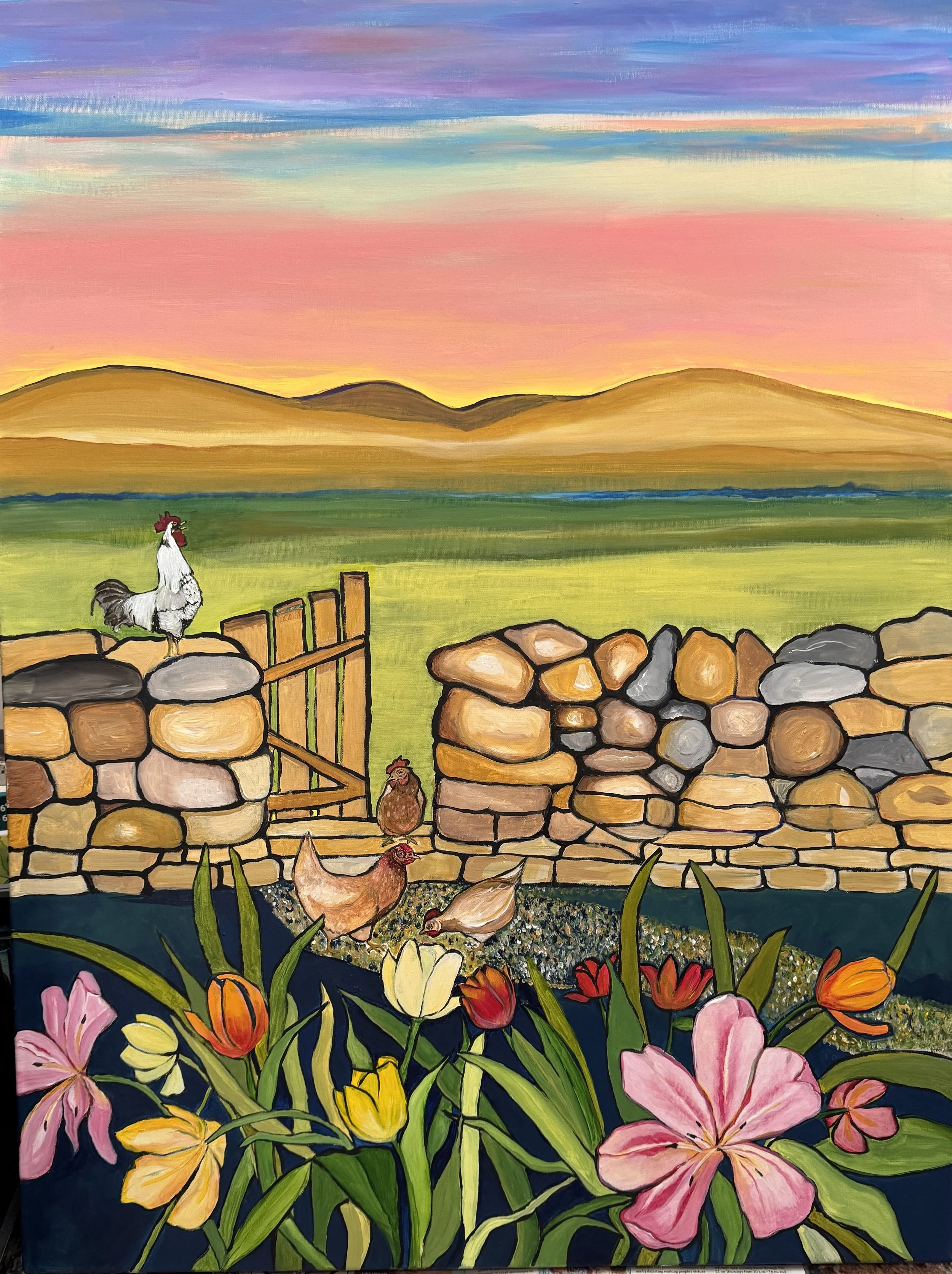 Spring Awakening- 40"x 30"; March 2025; $600 plus shipping