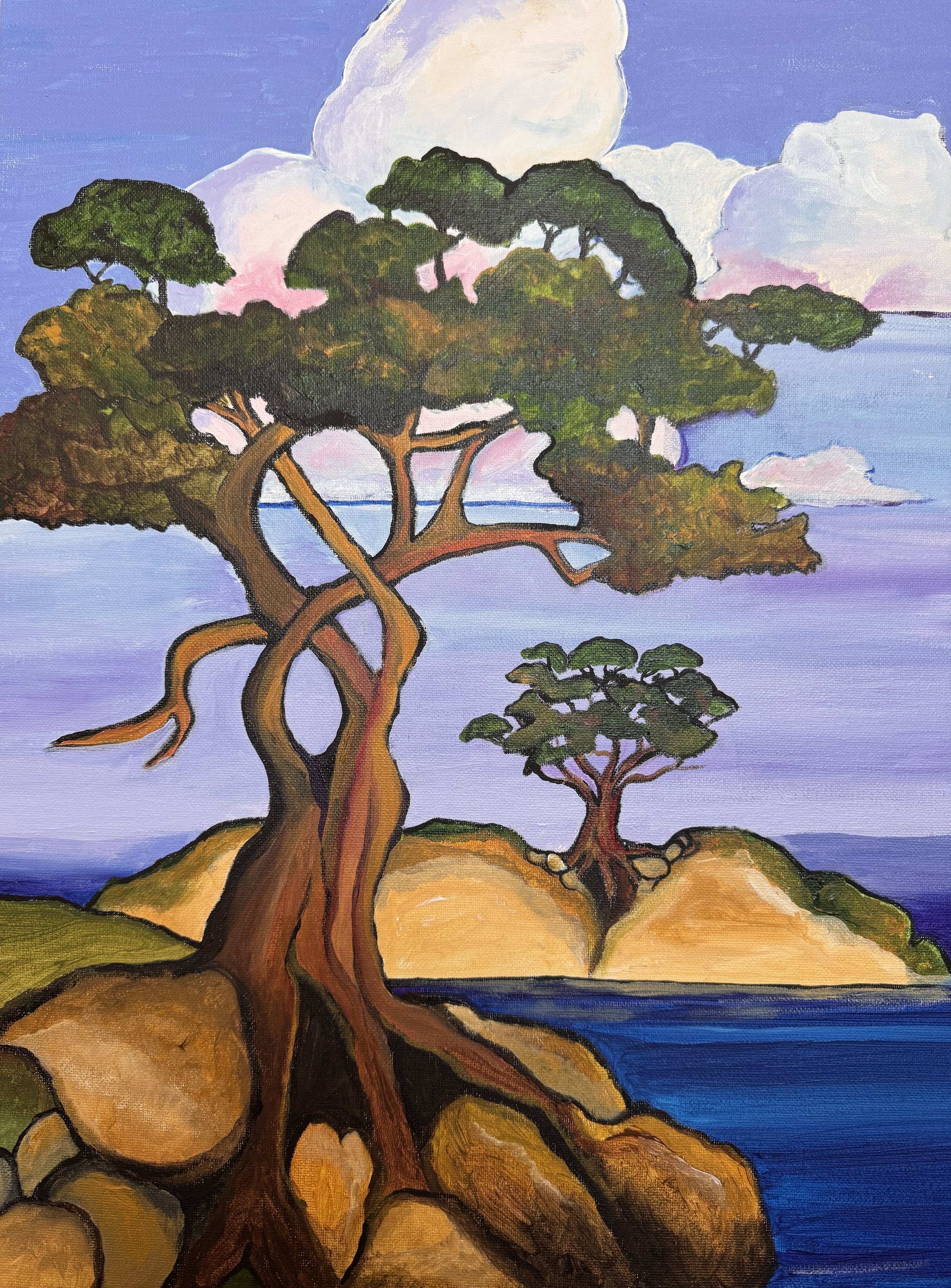 California Cypress; acrylic on canvas; Sept. 2026; Available