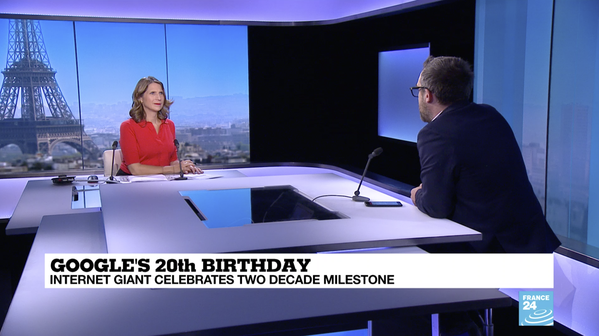 France 24 - ITW - Google is 20 years old