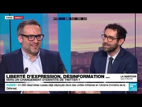 France 24 : Vendredi 28 oct. / Emmanuel Vivier / Twitter / La question qui fâche