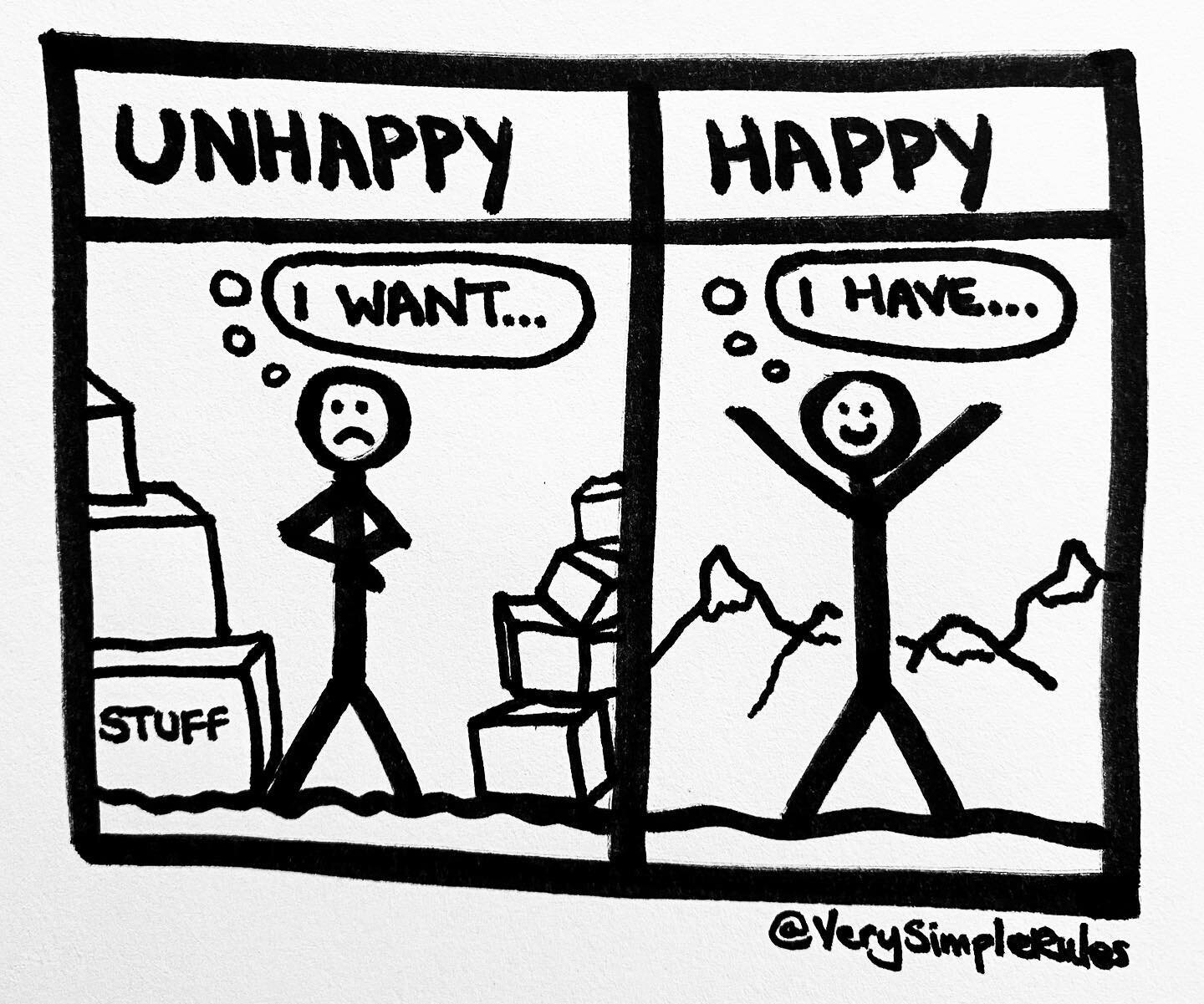 Happiness is wanting what you have ❤️