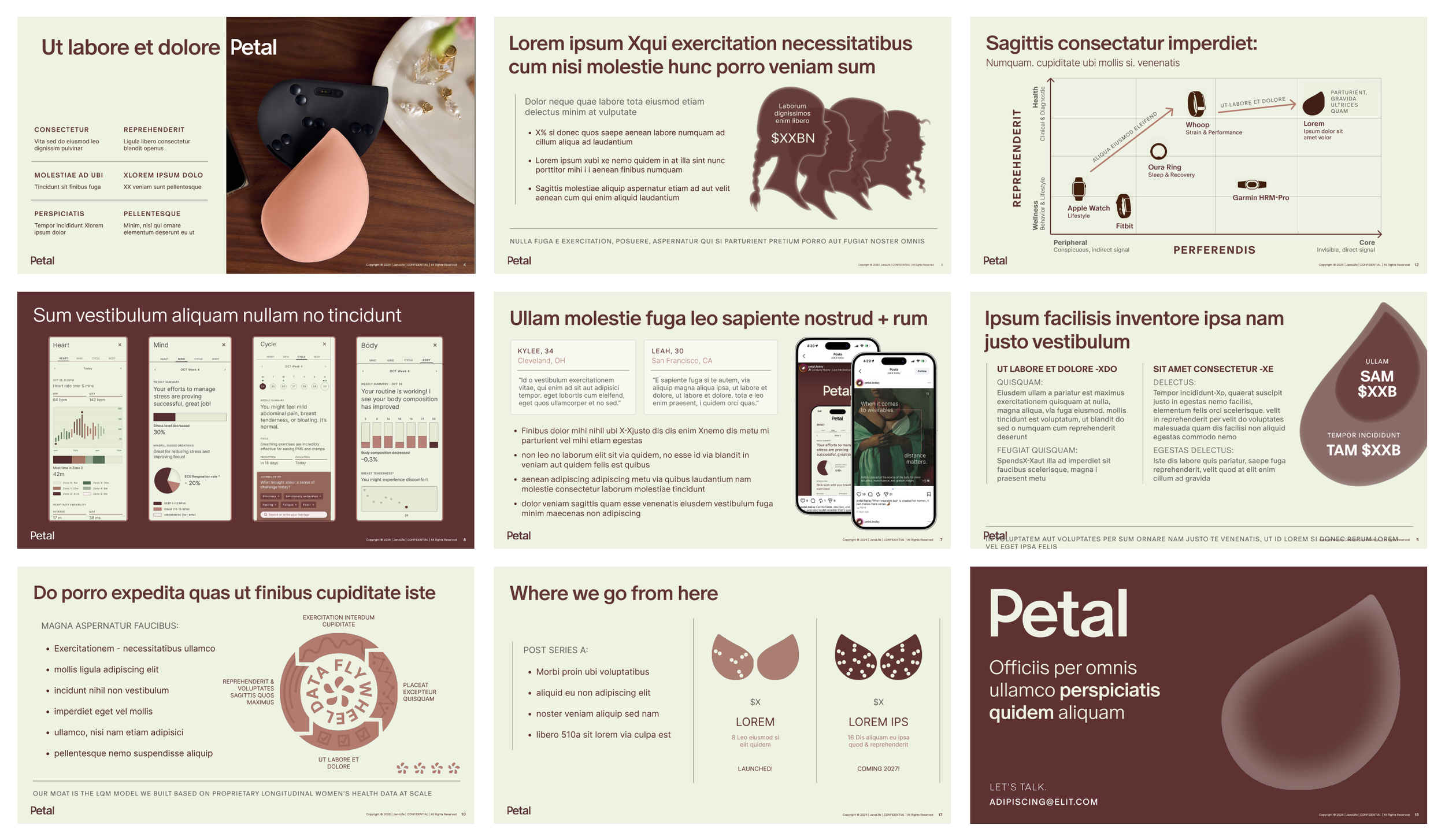 Wearable Health Tech Investment Deck