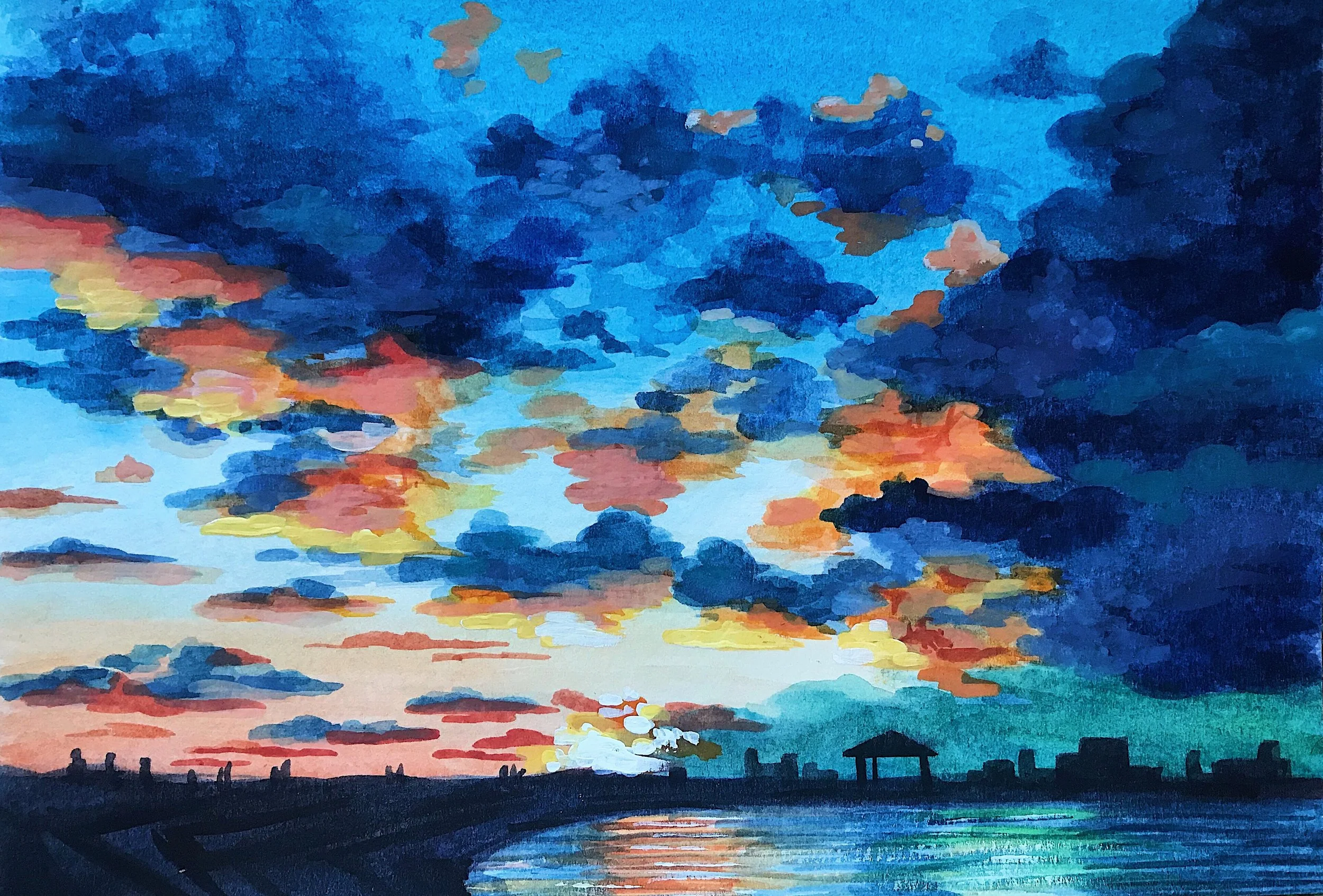 Sunset in Melbourne