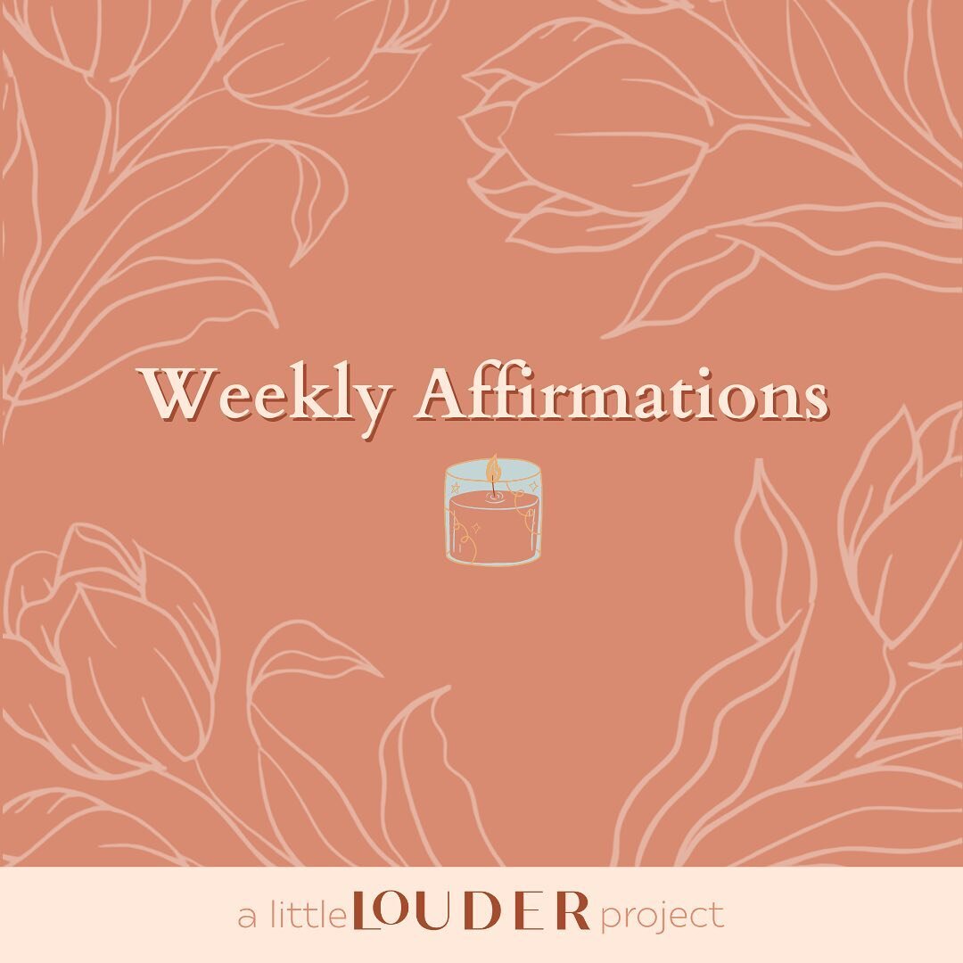 We are back with weekly affirmations! Whether you just have had a long day at work or school and need a break to pause and recharge, these affirmations will get you through the rest of the day! 

Keep on shining! ⚡️⚡️

Writer/Editor: @charrlize 
Grap