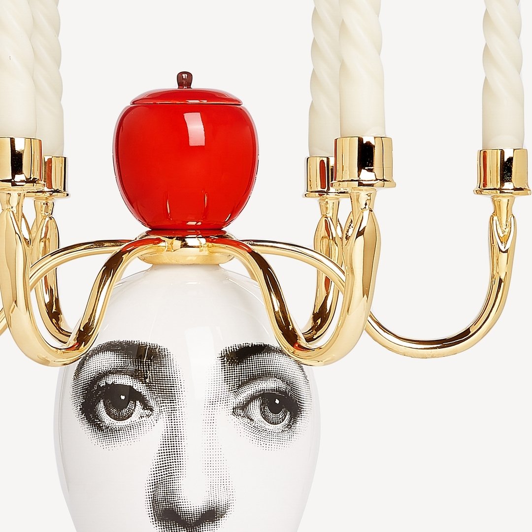 One of a kind centerpiece - Fornasetti Peccato Originale Sul Tardi Candelabra.

$3199 on sale for $1749

One piece available.