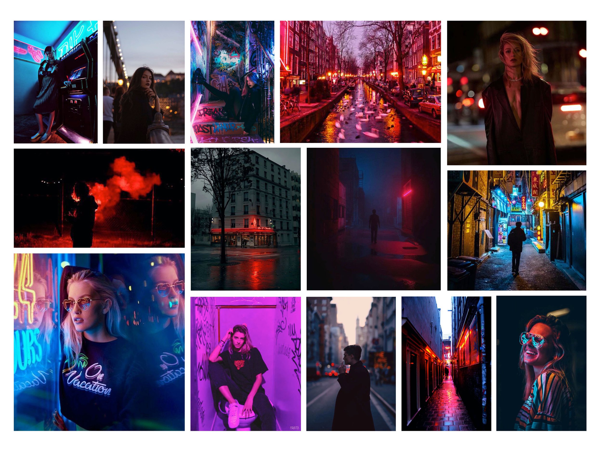 After establishing the theme of the campaign and creating a moodboard, the images from the LA shoot were manipulated to place the models in a luminous, imagined travel destination.