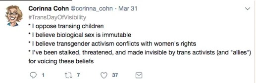 trans woman opposes transitioning children