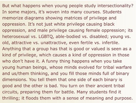 psychologist Johnathan Haidt about the general states of identity politics