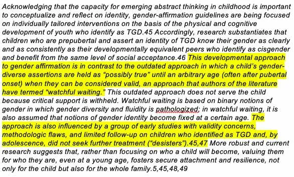 AAP, gender dysphoria