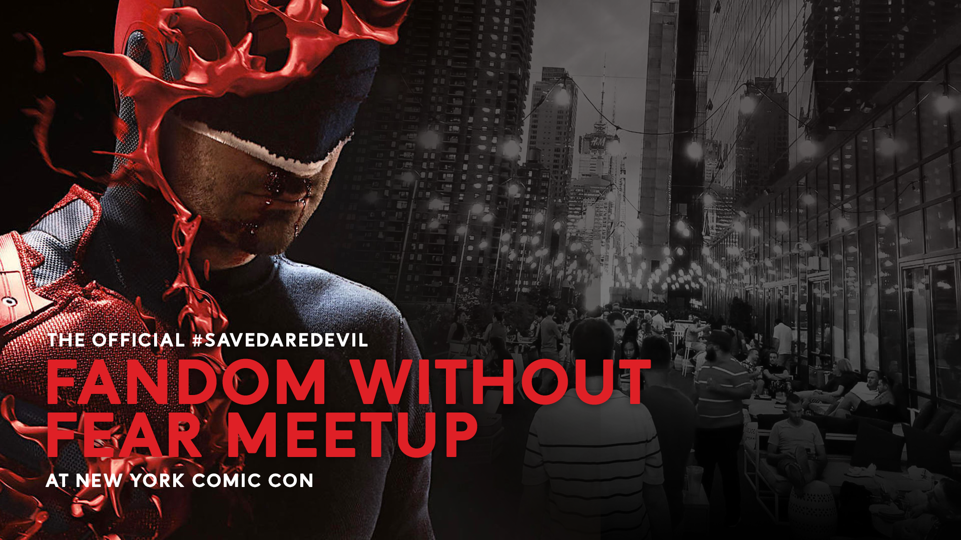 Come to our official #SaveDaredevil meetup at NYCC 2019!