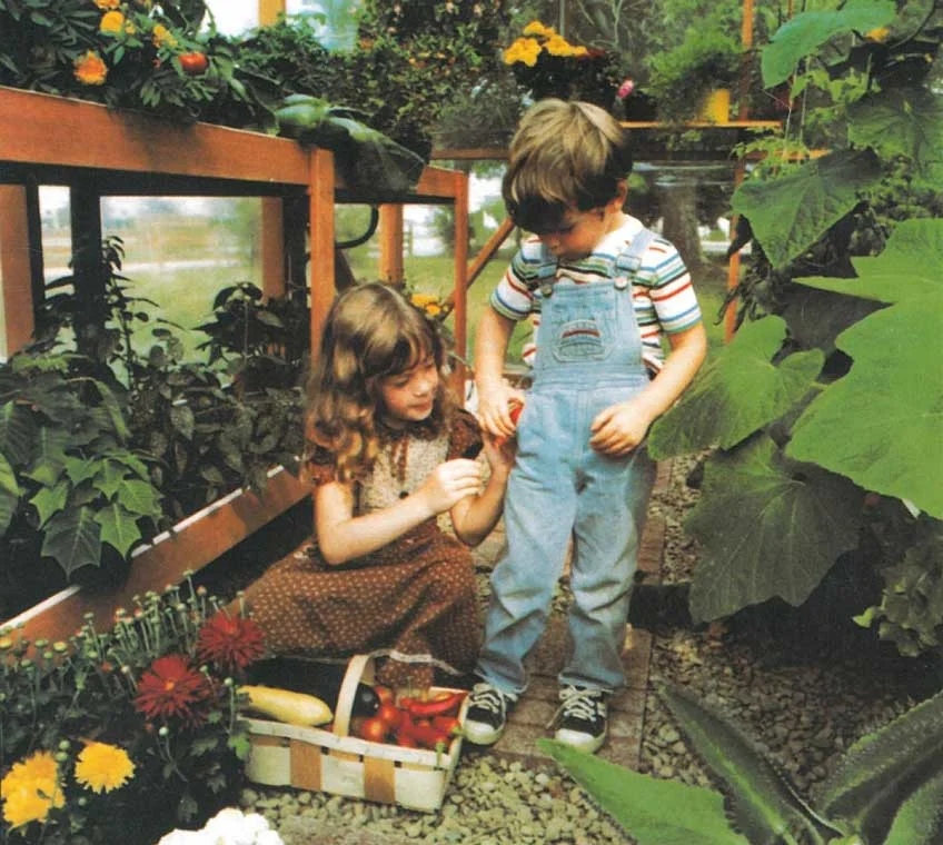 Growing is in their blood, as shown in this early photo of Paul with his sister Beth.
