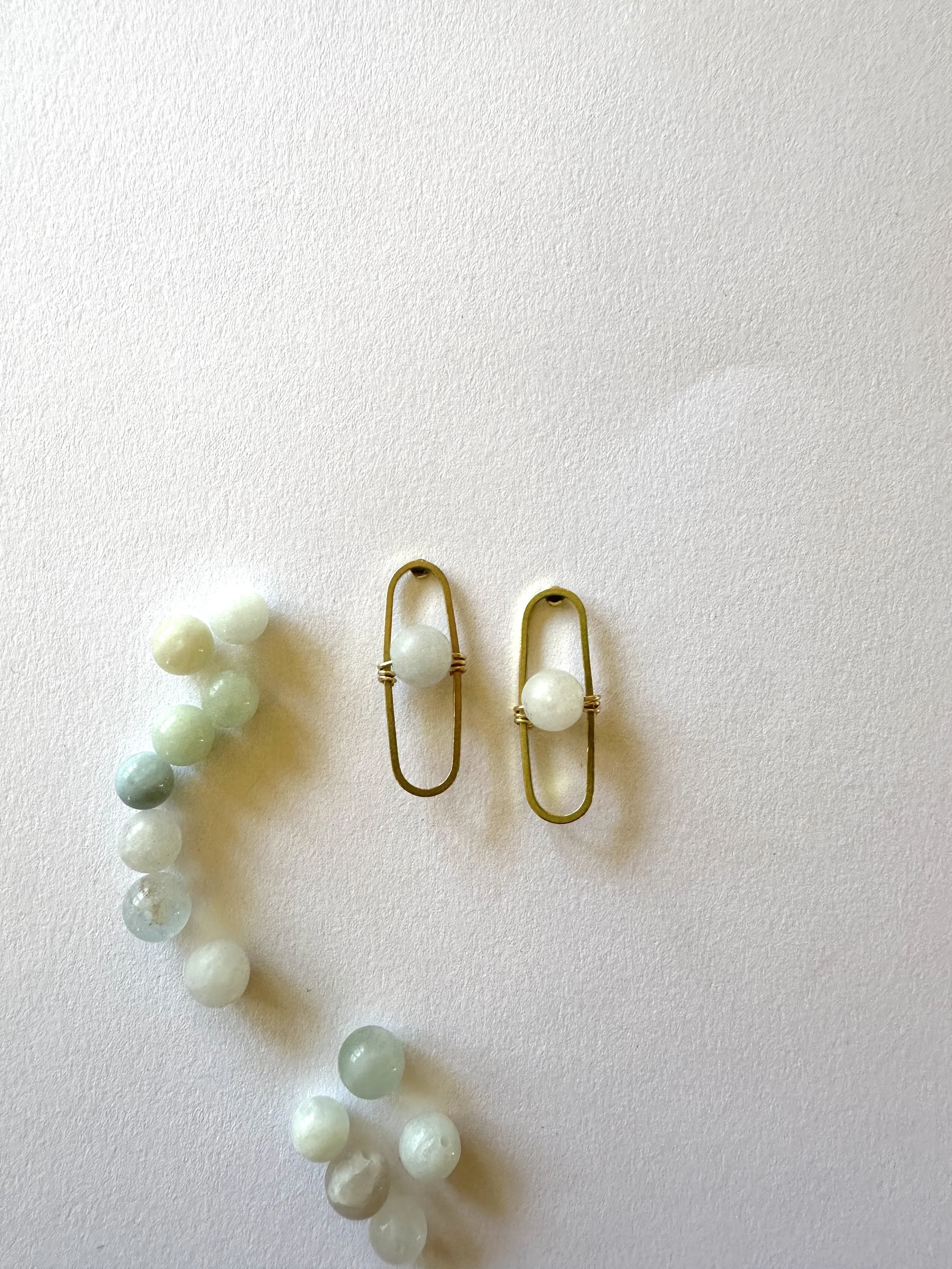 Frankie Earrings - Blue Aquamarine