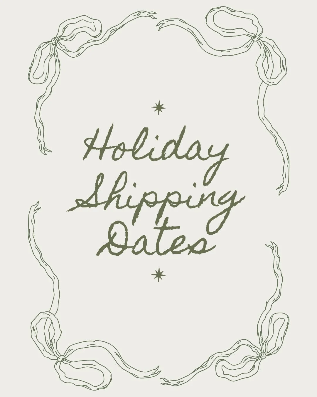Tomorrow is the last day to order with regular speed shipping to get in time for Christmas! Check out the dates to be aware of this week if you&rsquo;re still needing to pick up a gift and don&rsquo;t forget I have two open studio days this week if y