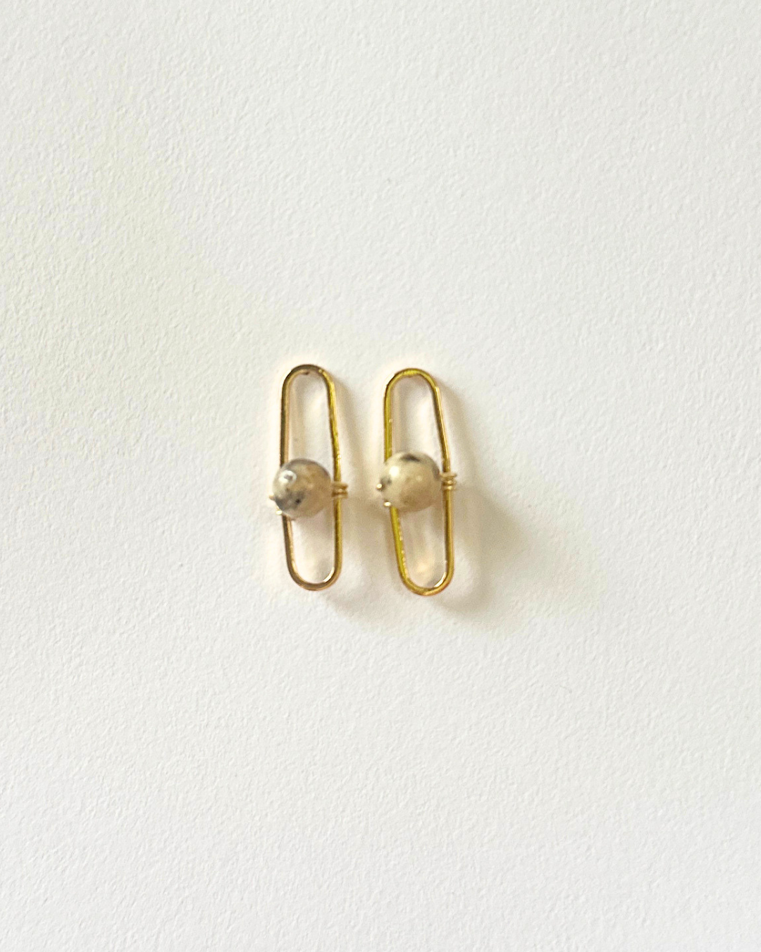 Frankie Earrings - Zebra Moonstone