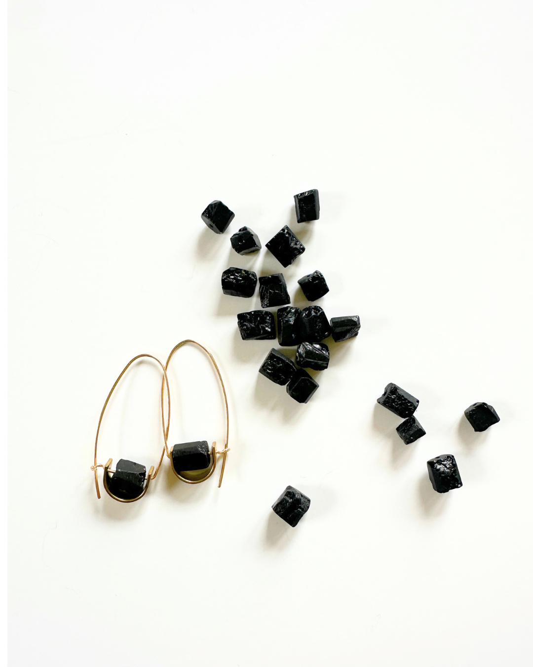 Belen Earrings - Black Tourmaline