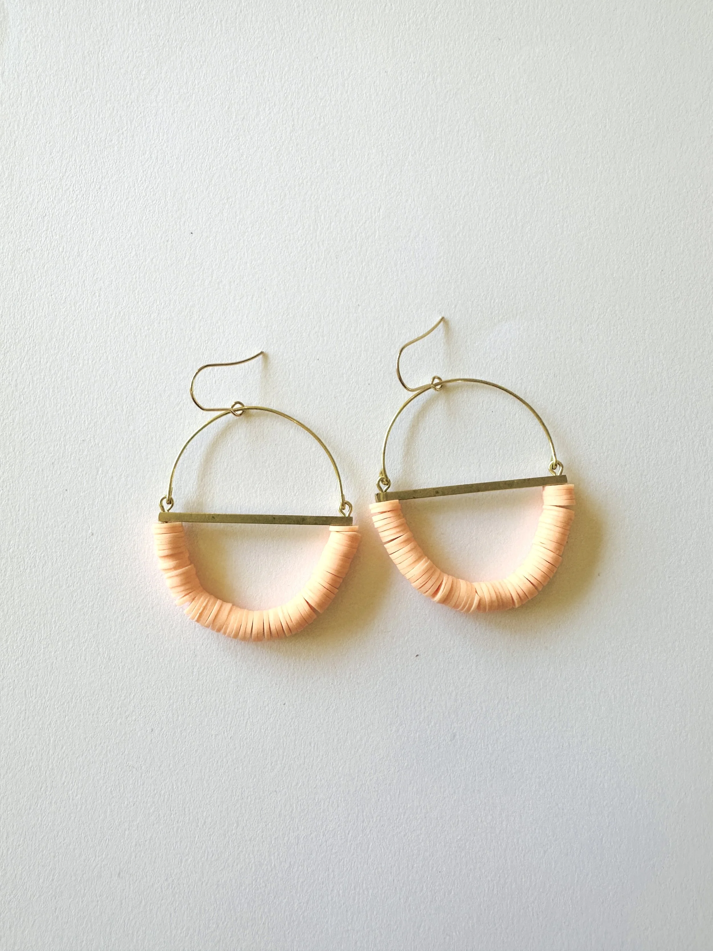 Terrain Earring - Electric Peach