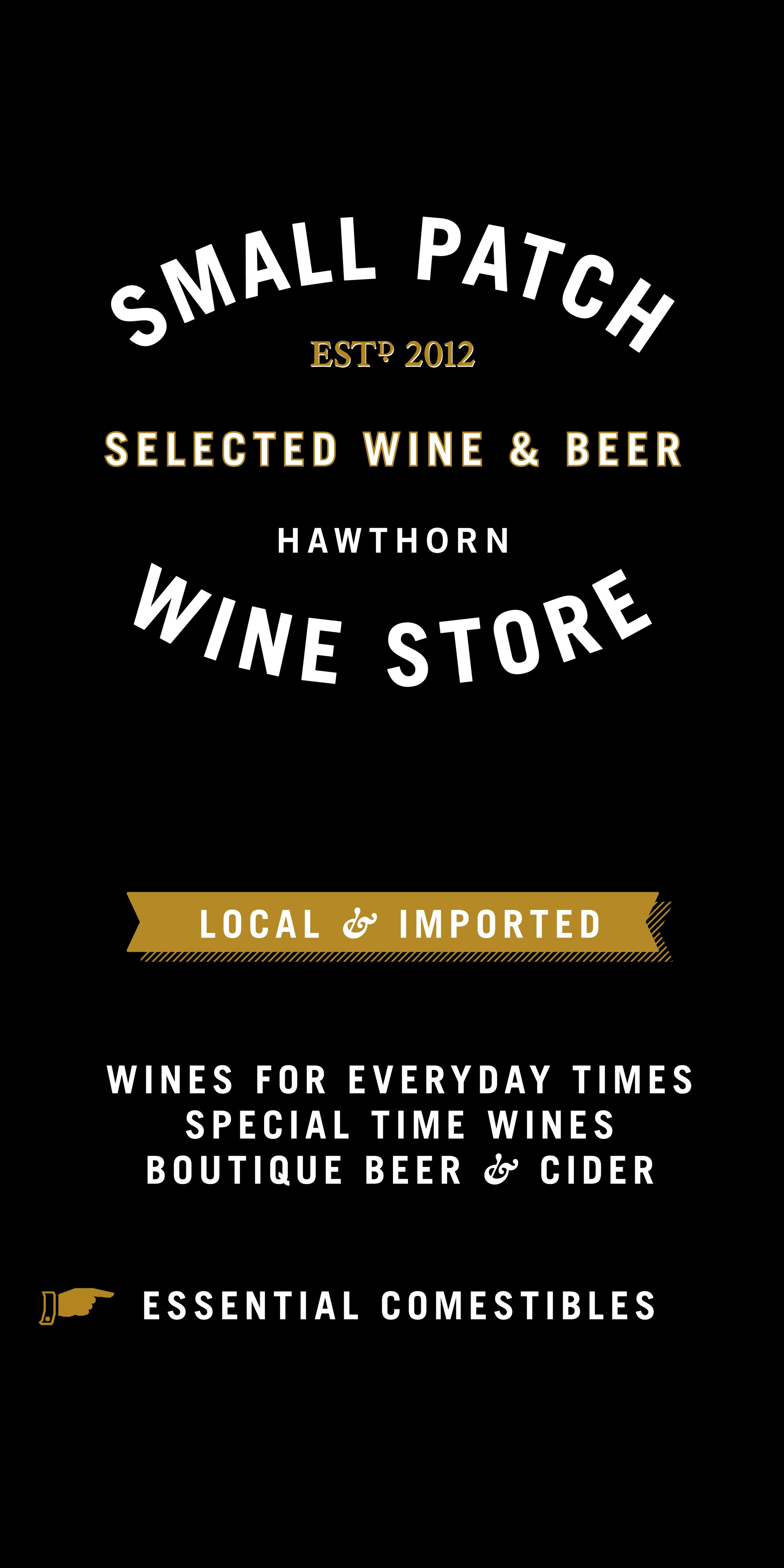 Small Patch Wine Store — KATE MANSELL DESIGN