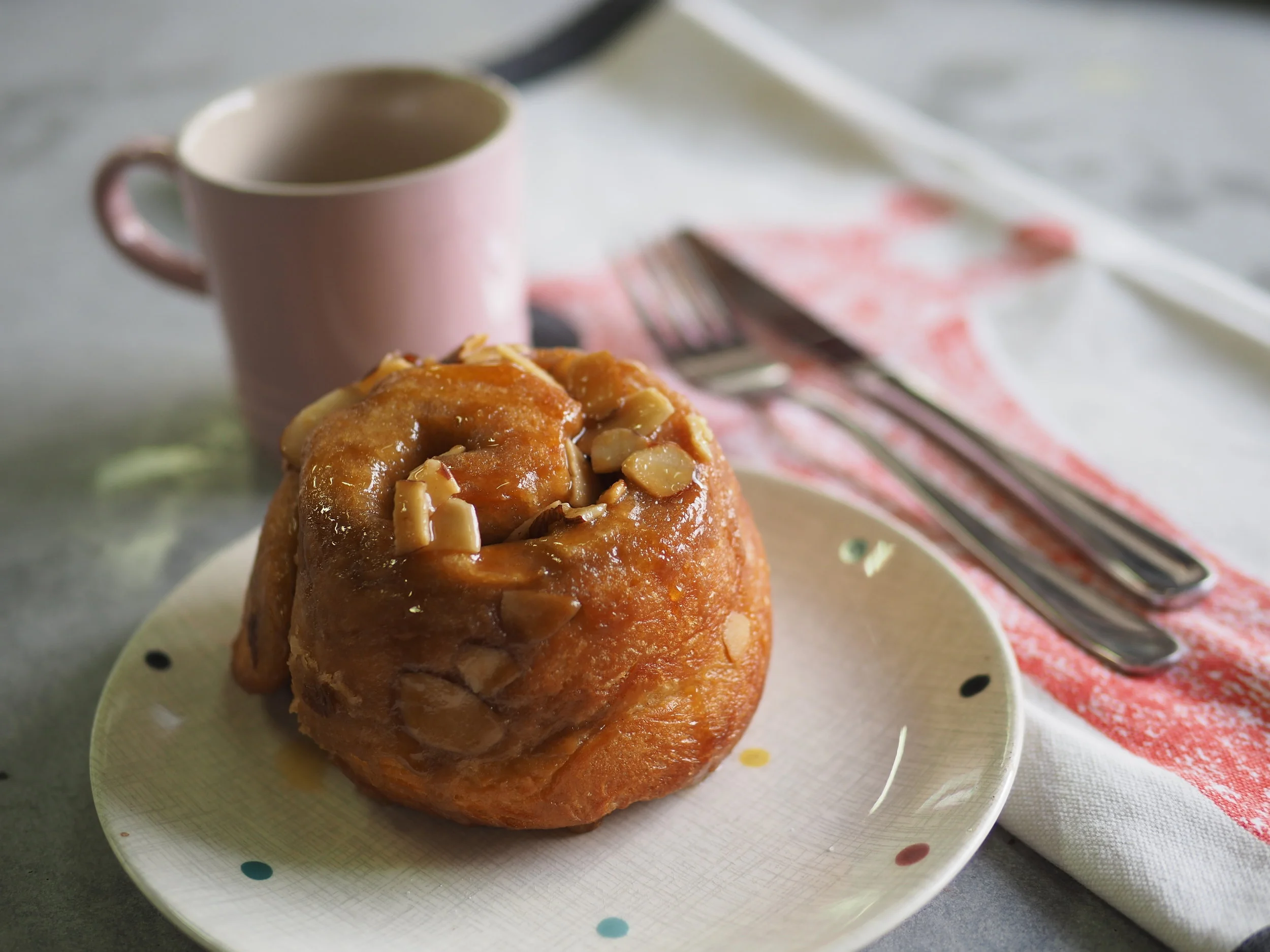 Brioche and Iced Coffee