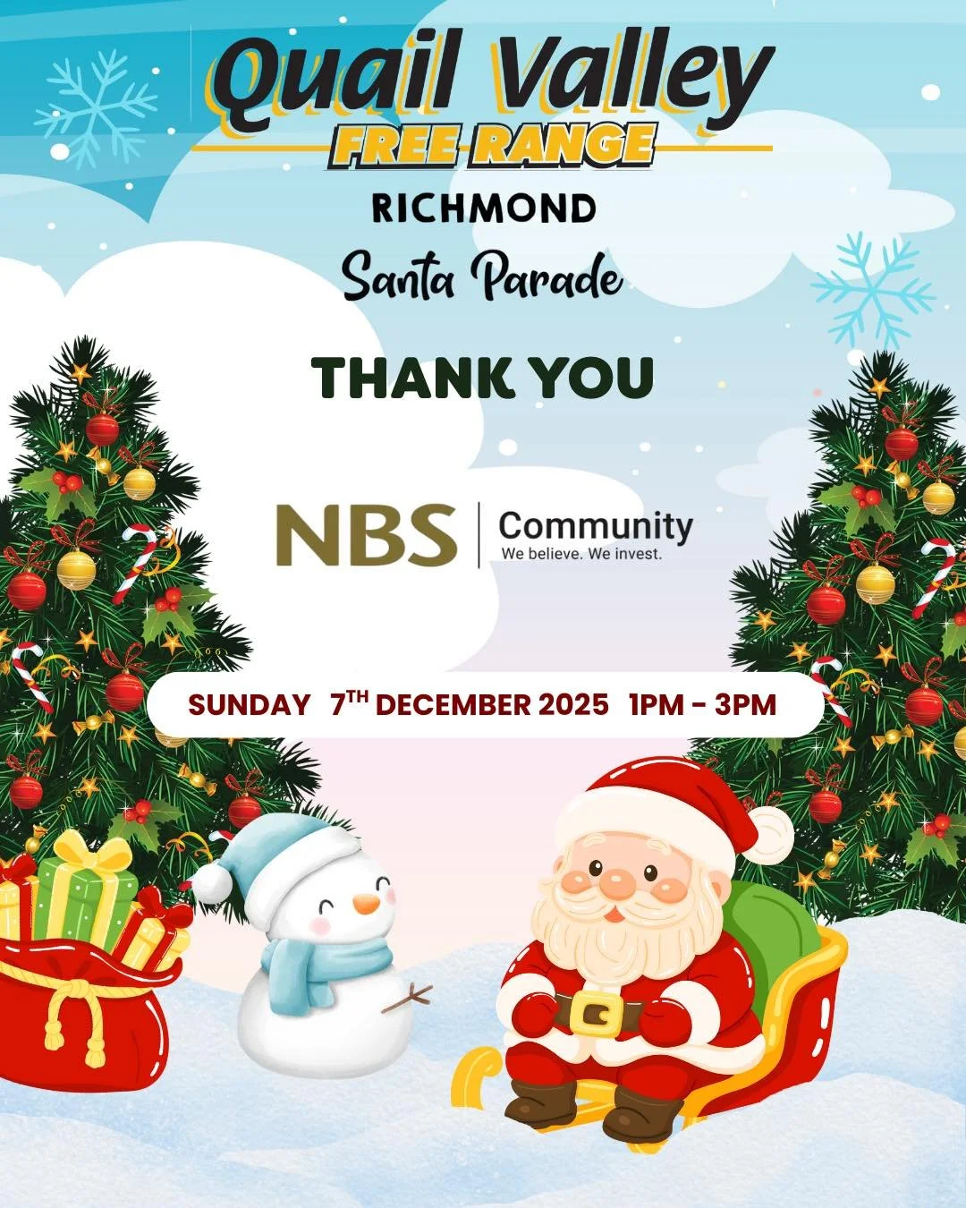 This week we are sharing the love for all of our wonderful sponsors.

Shout out to NBS They support us every year and we are extremely grateful for the way they get involved! Look out for their banner in the parade and give them some love!

Join us f