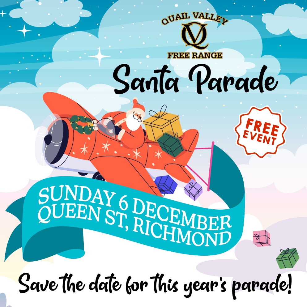 Quail VALLEY FREE RANGE RICHMOND SANTA PARADE 2026