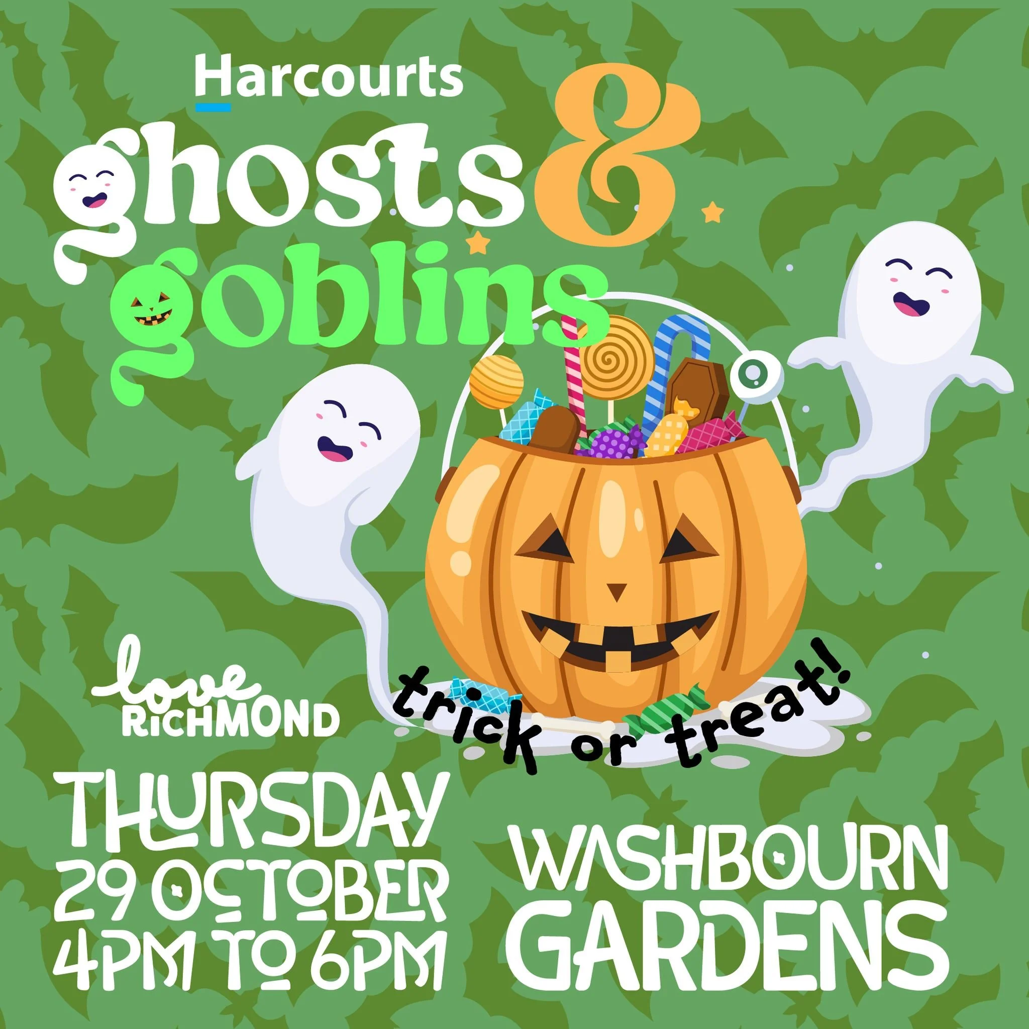 🎃 CALLING ALL LITTLE MONSTERS! 👻

The countdown is ON! Just 5 days until Richmond gets a little bit spooky!

Harcourts Ghosts &amp; Goblins is creeping closer, and we've got a little something to keep your mini monsters busy while they wait&hellip;