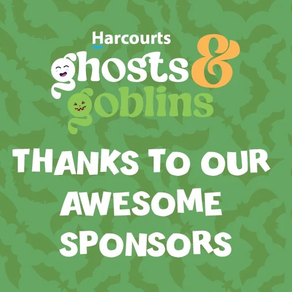 🎃👻 A HUGE, SPOOKTACULAR THANK YOU TO OUR AMAZING SPONSORS! 👻🎃

It takes a whole village to bring the magic (and a little mischief!) to Richmond, and Harcourts Ghosts &amp; Goblins wouldn't be possible without the incredible generosity and support