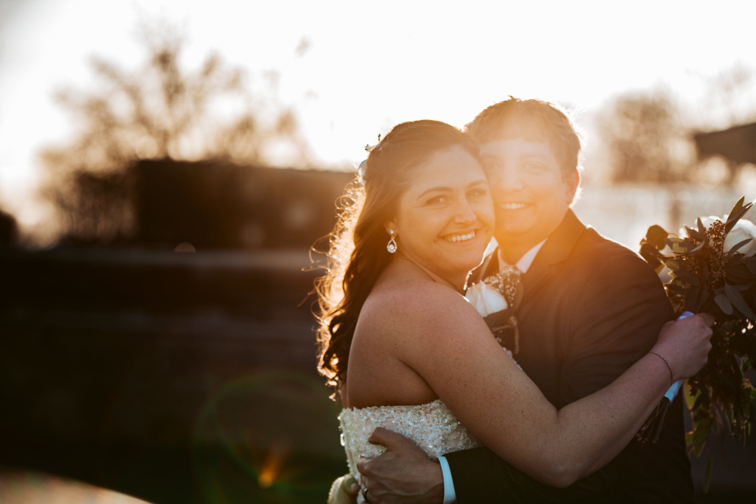  Wedding Portraits during the sunset golden hour in Emmetsburg, Iowa 