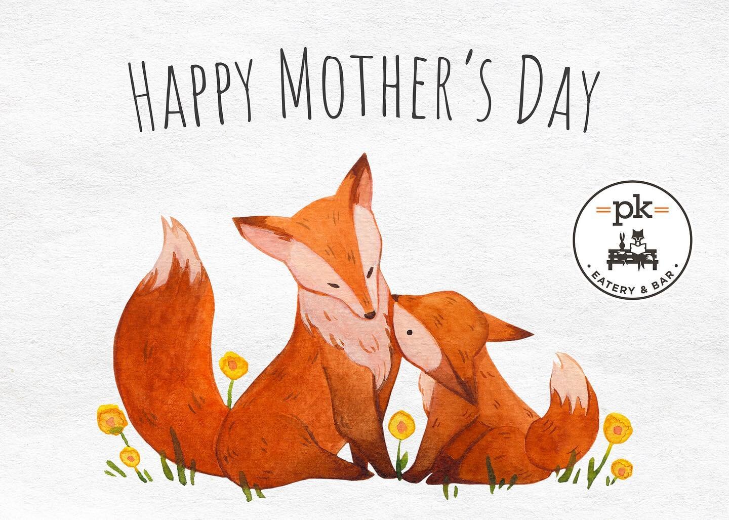 Happy Mother&rsquo;s Day from all of us at Park Kitchen 🦊🐇
.
.
.
#mothersday #sunday #heroes #parkkitchen #mum #happymothersday