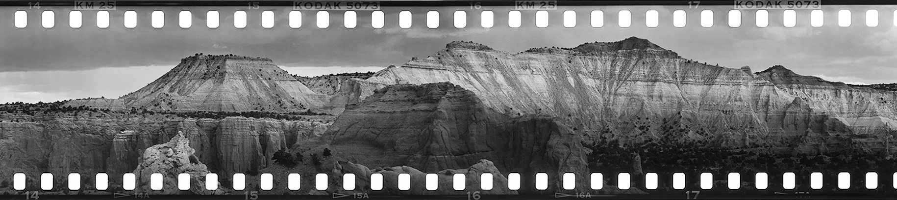 Panorama Trail (Detail) • 2016 • Kodachrome Basin State Park, UT • 35mm Kodachrome (Black & White Reversal)
