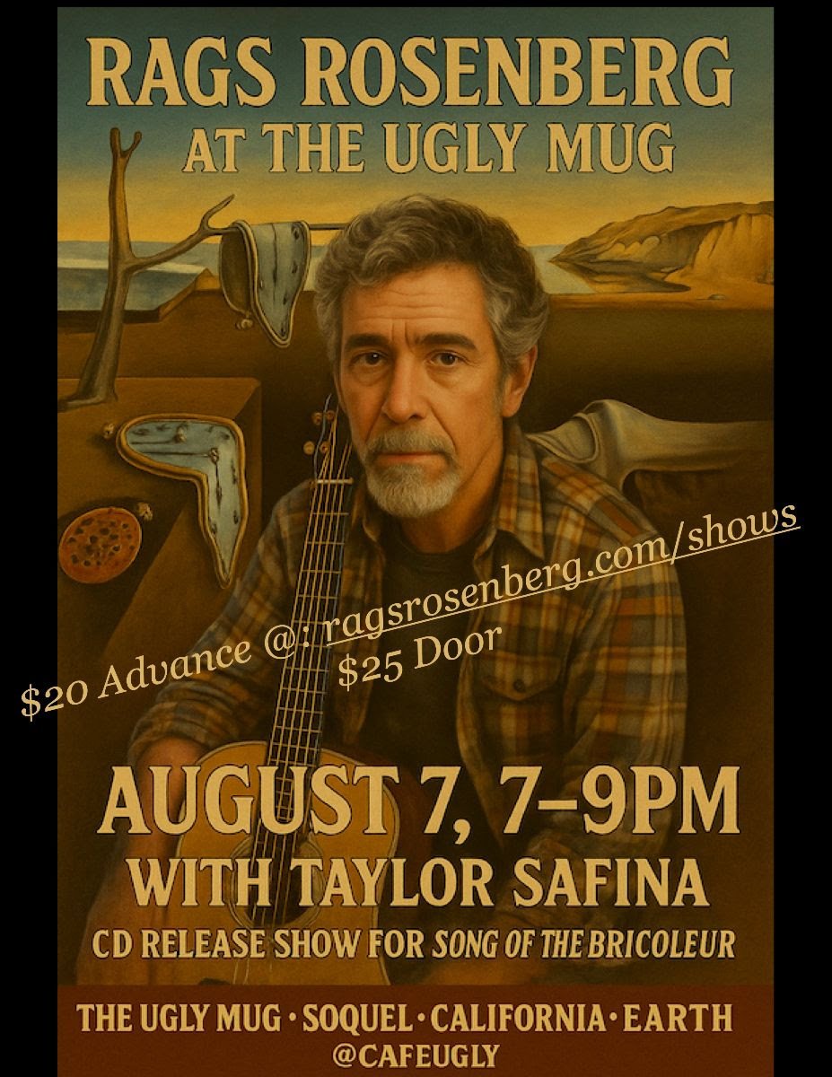 Rags Rosenberg w/ Taylor Safina · Thu 8/7, 7pm, $20