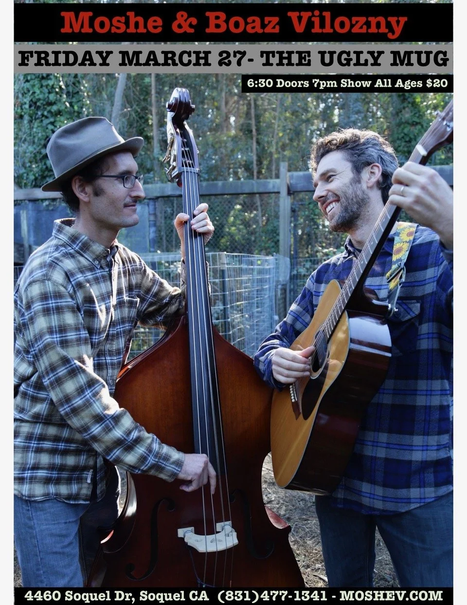 Moshe &amp; Boaz Vilozny · Fri 3/27, 7pm, $20