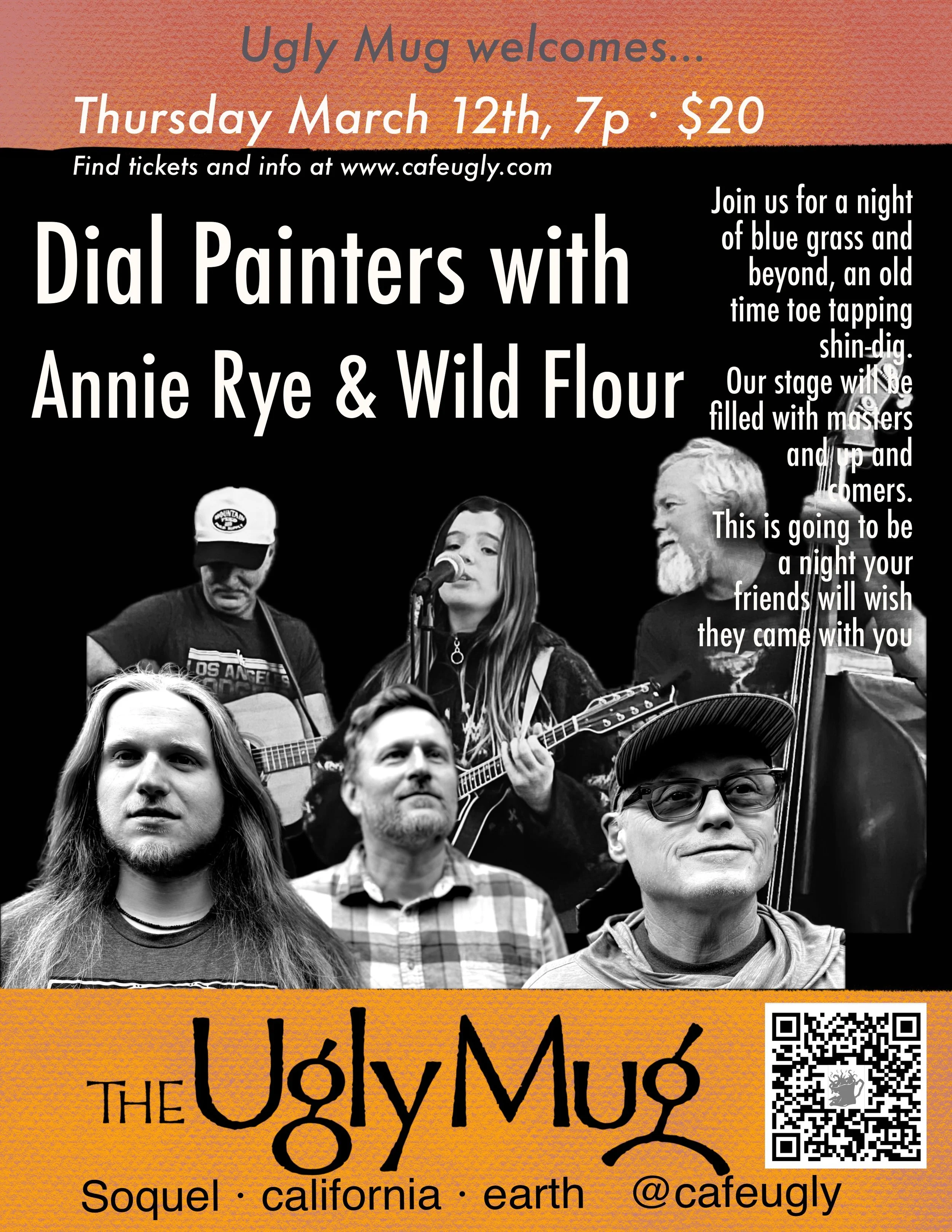 Dial Painters w/ Annie Rye and Wild Flour · Thur 3/12, 7pm, $20