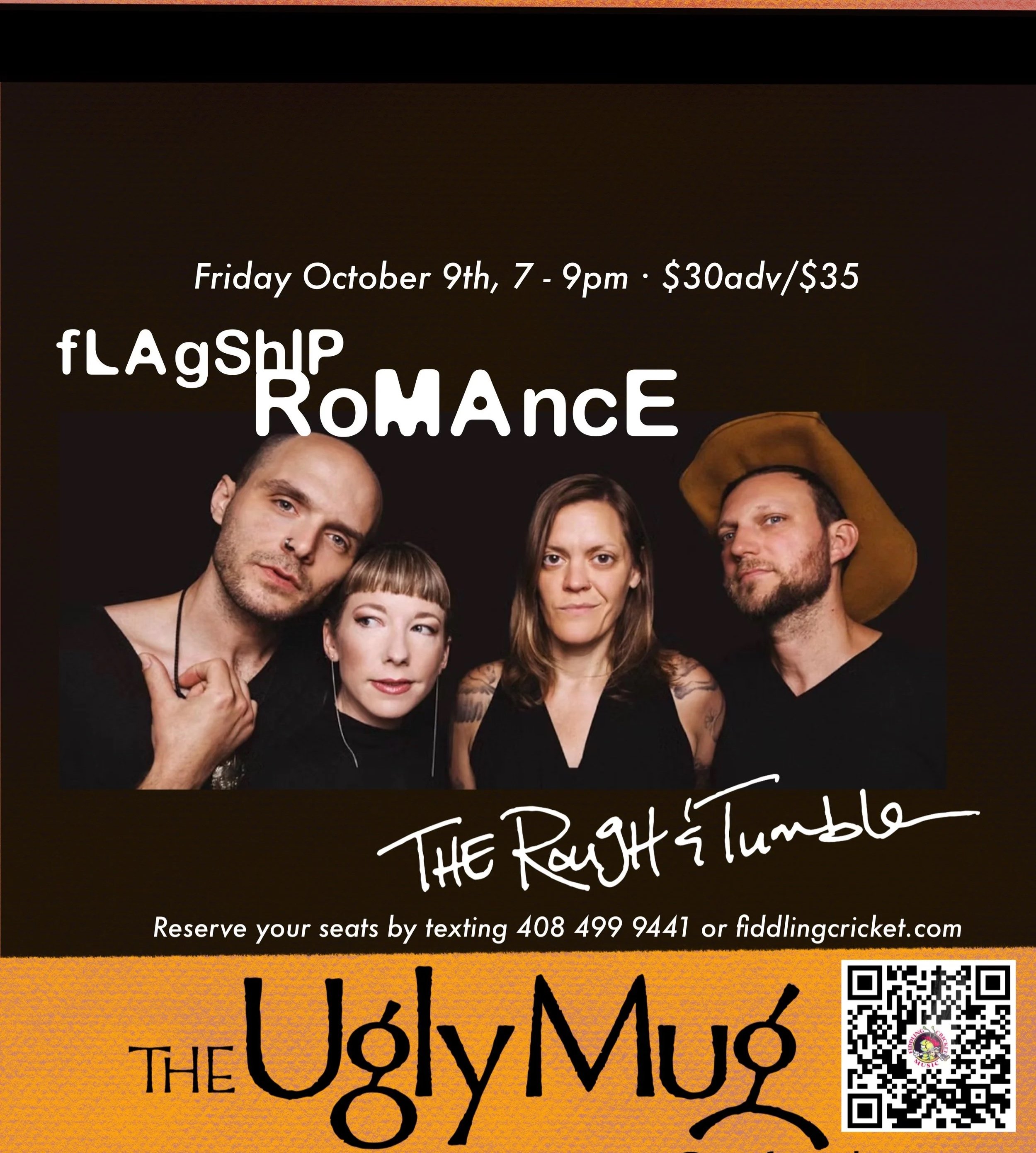 The Rough Romance Tour  · Fri 10/9th, 7-9p, $30adv