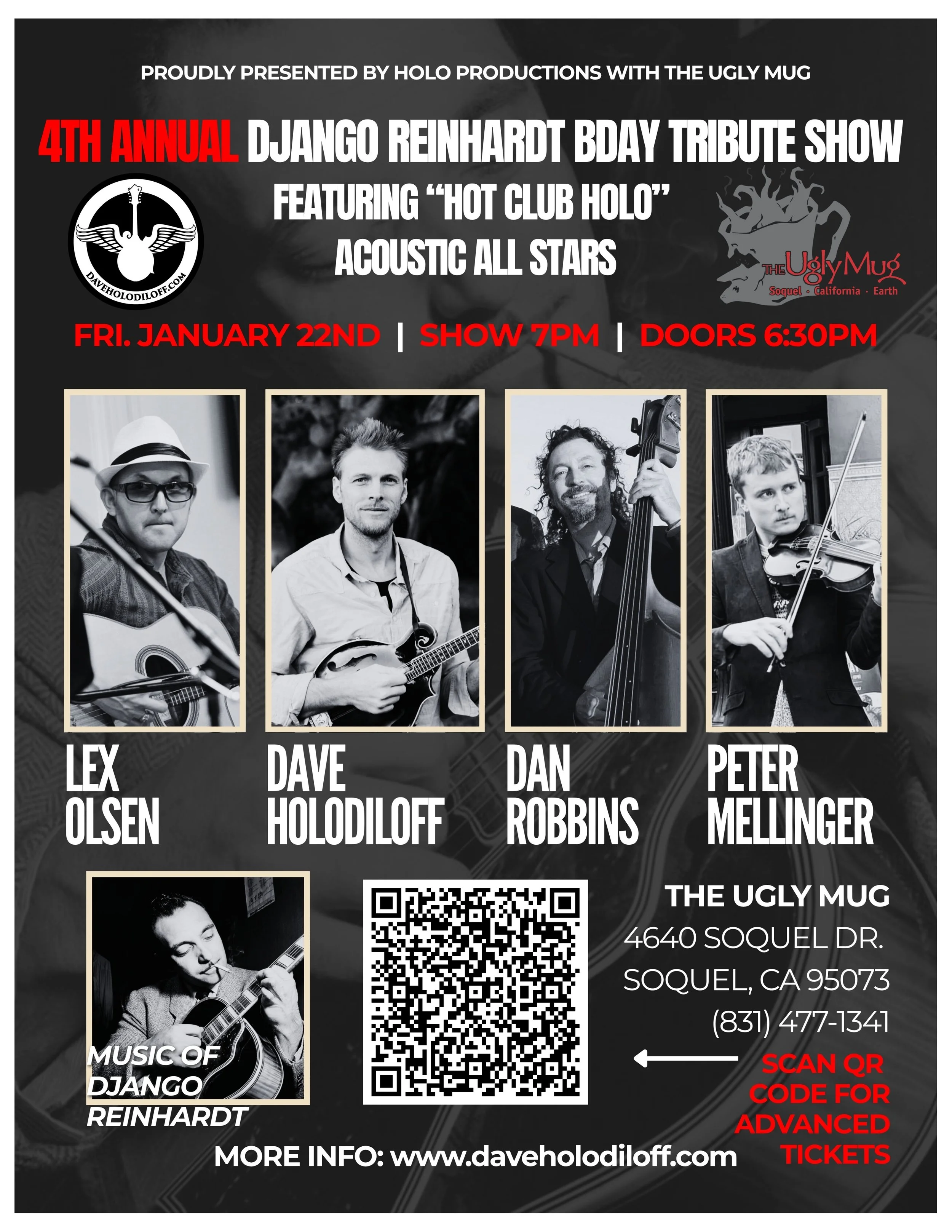 Hot Club Holo · Gypsy Jazz  · Fri 1/22, 7pm, $30
