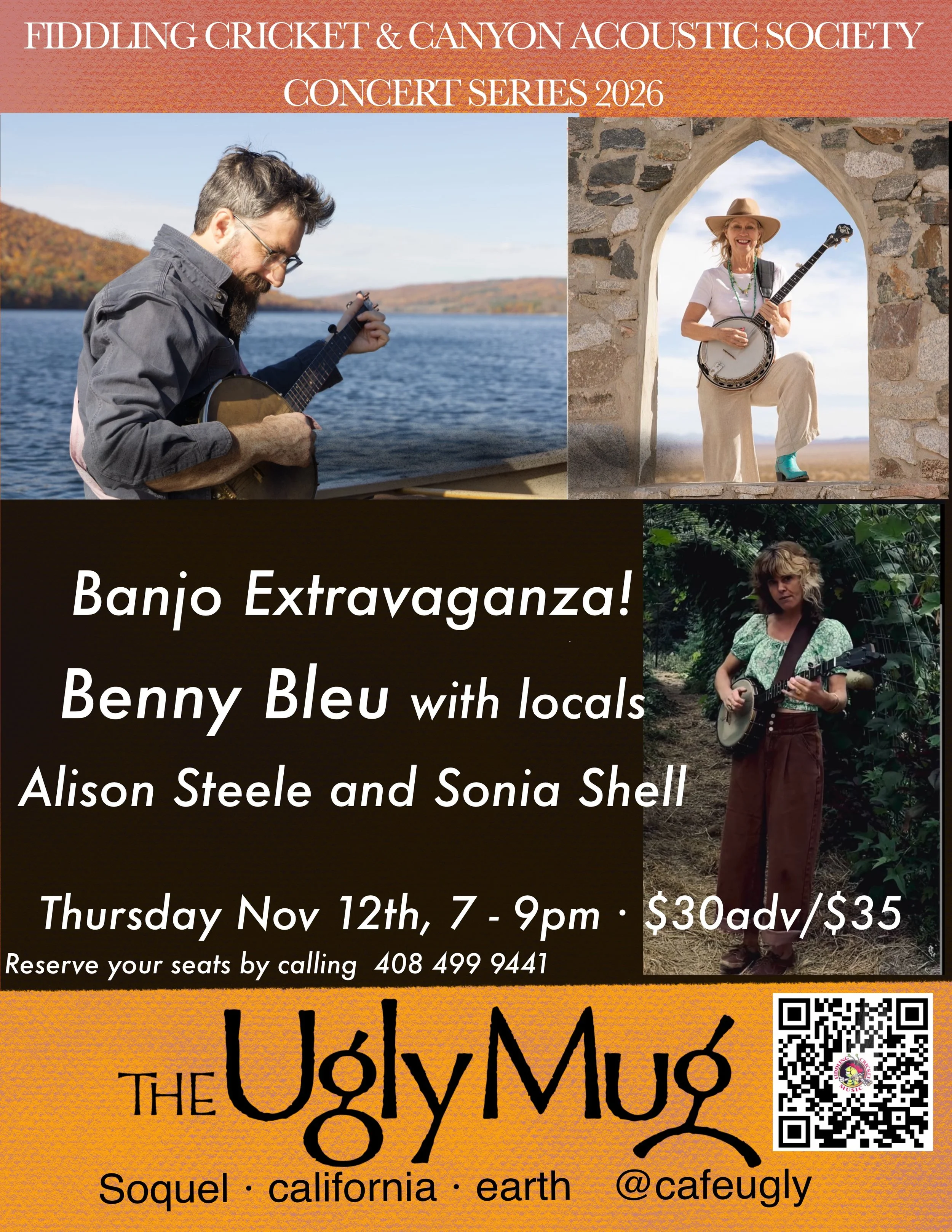 Benny Bleu, Alison Steele &amp; Sonia Shell  · Thu 11/12th, 7-9p, $30adv