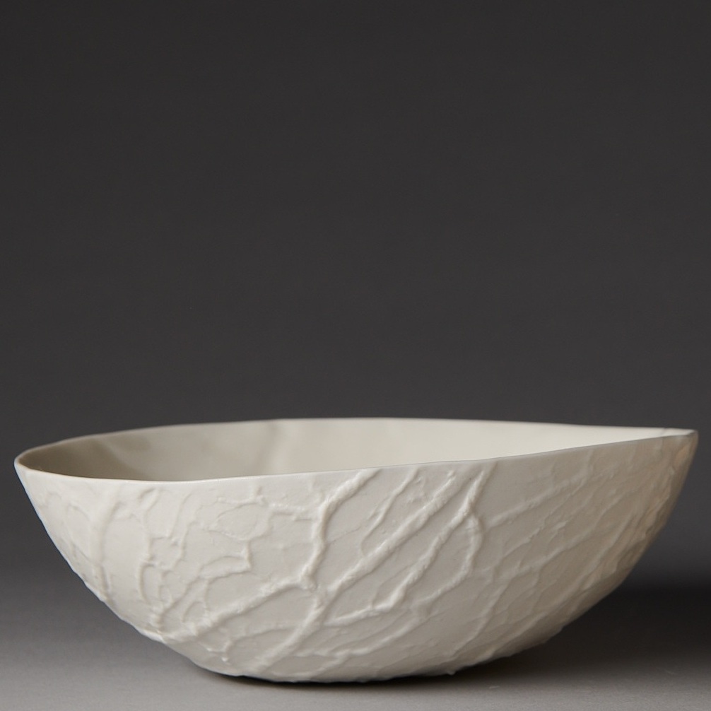 Caul bowl - version 1 - wide with an irregular rim - photo by Fred Kroh