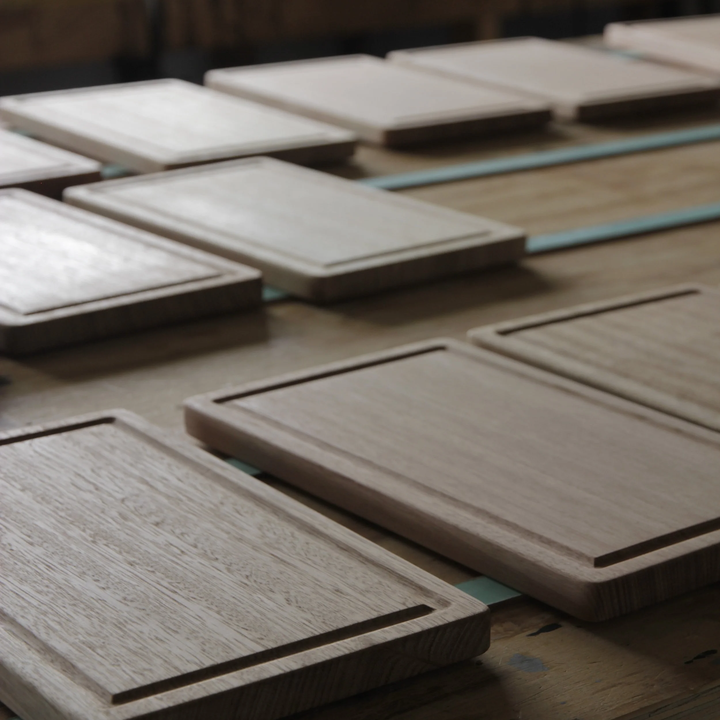 Private commission for 18 x cheeseboards using Australian timber